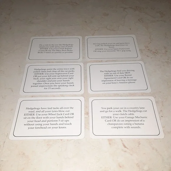 Hedgehogs Revenge Vintage Game Replacement Piece Cards - Picture 6 of 16